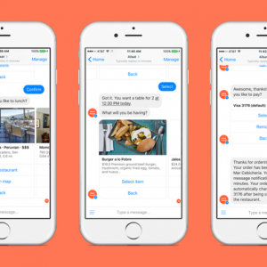 Facebook聊天机器人可以订餐订桌了