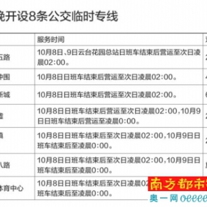 今晚登高白云山可乘这8条公交临时专线