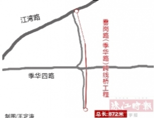 雾岗路跨线桥11月开建 建成后交叉口不会太拥堵