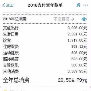 看到支付宝年度账单被吓到了？快来看看这份“账单”平衡一下