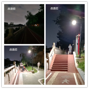 节能环保路灯“上岗”，禅城又一路灯黑点被消除