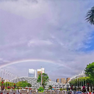 今早你看到彩虹了吗？接下来，高温+雷阵雨的组合将归来！