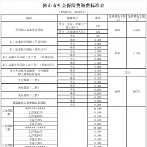 明确了！佛山执行省医疗保障待遇清单筹资政策